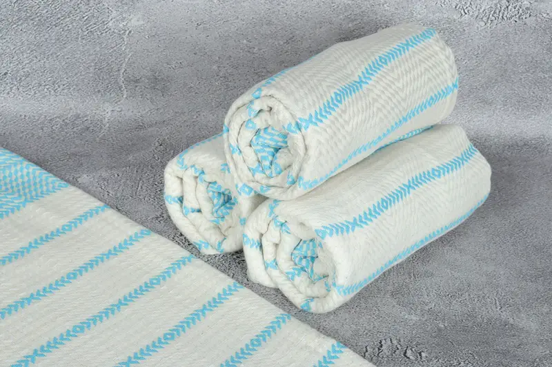80x40 Cotton Diamond Towel, Monogram Beach Towel, Bridesmaid Gifts, Lightweight Turkish towel, Wedding Hand Made Gift, Bridesmaid Proposal Gift - 8