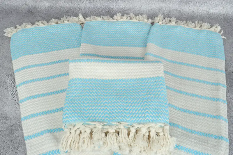 80x40 Cotton Diamond Towel, Monogram Beach Towel, Bridesmaid Gifts, Lightweight Turkish towel, Wedding Hand Made Gift, Bridesmaid Proposal Gift - 4