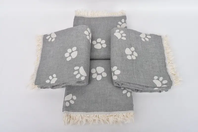 Wedding Towel, Luxury towel, 70x36 Cotton Paw Design Towel, Monogram Turkish Towel, Customized Turkish Towel, Wedding Gifts Towel, Bachelor Gift - 7