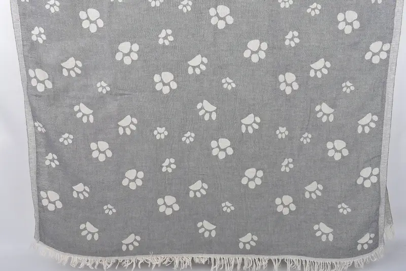 Wedding Towel, Luxury towel, 70x36 Cotton Paw Design Towel, Monogram Turkish Towel, Customized Turkish Towel, Wedding Gifts Towel, Bachelor Gift - 1