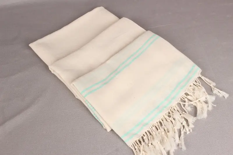 Quick-dry peshtemal, Best Friend Gift, Christmas Favors, Turkish hand towel, Wedding Hand Made Gift, Luxury Beach Towel, 80x36 Cotton Striped Towel - 7