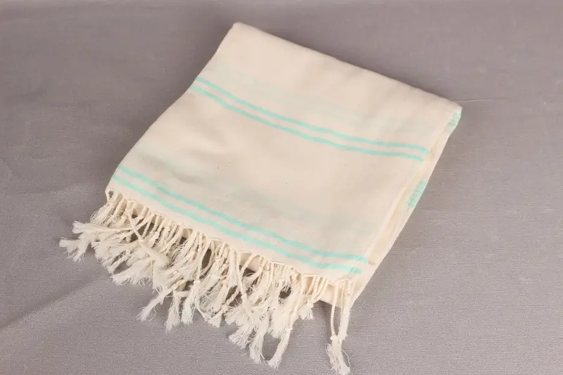 Quick-dry peshtemal, Best Friend Gift, Christmas Favors, Turkish hand towel, Wedding Hand Made Gift, Luxury Beach Towel, 80x36 Cotton Striped Towel - 6