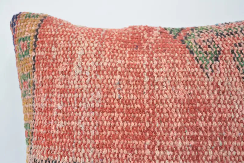 Kilim Cushion Sham, Cushion Cover, 16x16 Red Cushion, Luxury Cushion Case, Pillow for Couch, Kilim Pillow Cover - 2