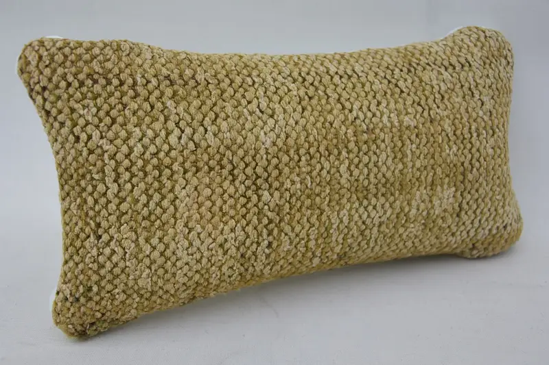 Cushion, 8x16 Beige Pillow Case, Ethnical Kilim Rug Pillow, Turkish Pillow, Ikat Pillow, Office Chair Cushion Case, Throw Kilim Pillow - 2