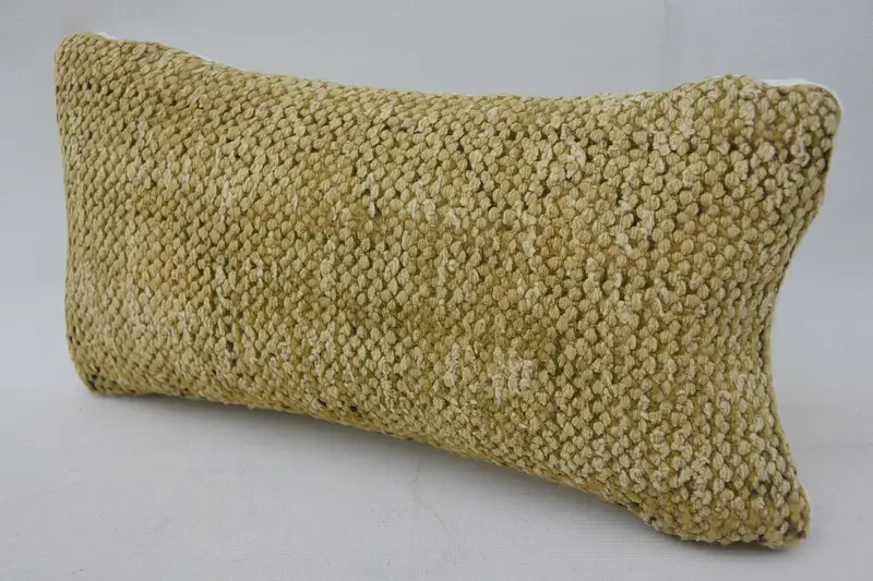 Cushion, 8x16 Beige Pillow Case, Ethnical Kilim Rug Pillow, Turkish Pillow, Ikat Pillow, Office Chair Cushion Case, Throw Kilim Pillow - 3