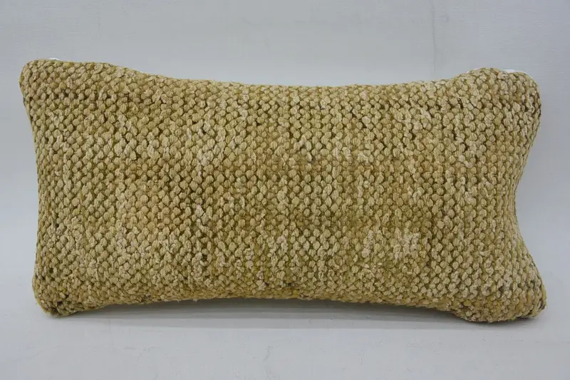 Cushion, 8x16 Beige Pillow Case, Ethnical Kilim Rug Pillow, Turkish Pillow, Ikat Pillow, Office Chair Cushion Case, Throw Kilim Pillow - 4