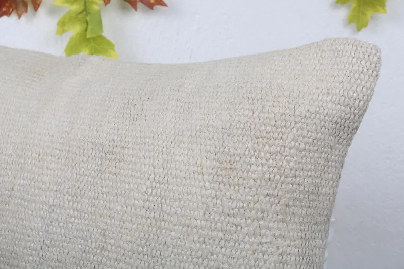 Pillow for Couch, Neutral Throw Pillow Case, 16x24 White Cushion Case, Oriental Pillow Sham, Kilim Cushion Sham, Boho Pillow Sham Cover, Cushion - 5