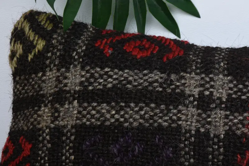 Pillow, 8x16 Brown Pillow Cover, Vintage Pillow, Kilim Rug Pillow Cover, Vintage Kilim Pillow, Boho Pillow Sham Cover, Decorative Throw Pillow Cover - 2