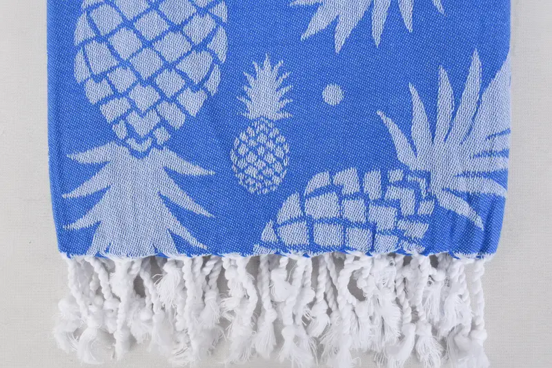 Embroidered Beach Towel, 70x36 Cotton Pineapple Design Towel, Best Beach Towel, Mother Of The Groom Gift, Bridesmaid Gifts, Sand-resistant towel - 5