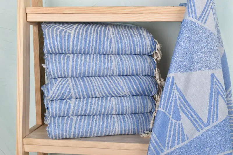 Sand-free towel, Gym Towel, Embroidered Beach Towel, Home Decor Gifts, Personalized Gift For Him, Wedding Favors, 70x38 Cotton Striped Design Towel - 2