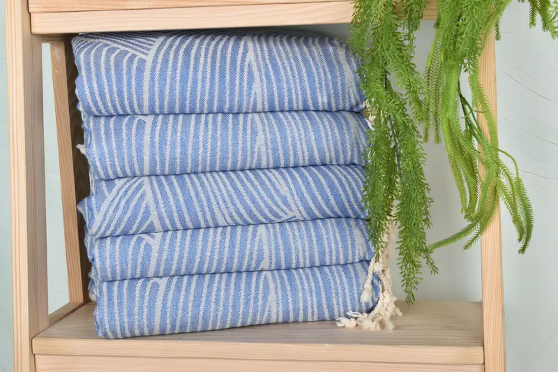 Sand-free towel, Gym Towel, Embroidered Beach Towel, Home Decor Gifts, Personalized Gift For Him, Wedding Favors, 70x38 Cotton Striped Design Towel - 3