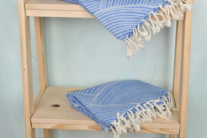 Sand-free towel, Gym Towel, Embroidered Beach Towel, Home Decor Gifts, Personalized Gift For Him, Wedding Favors, 70x38 Cotton Striped Design Towel - 6
