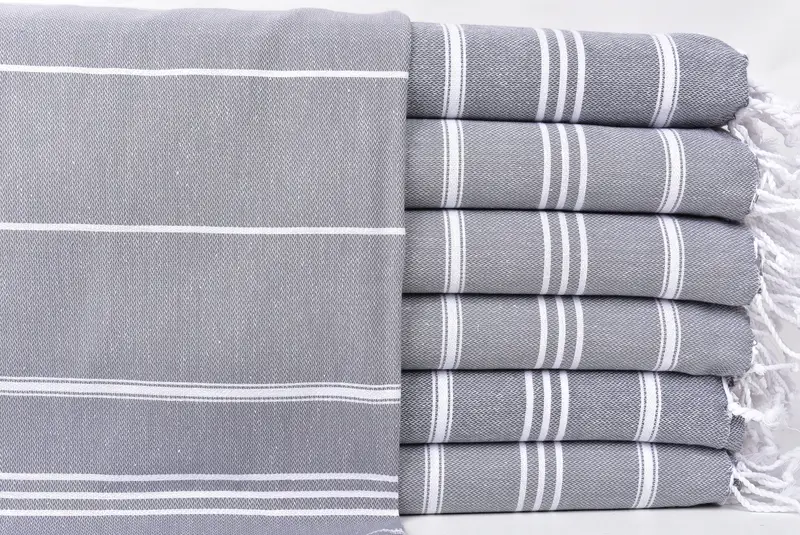 Gift For Him, Spa Towel, Unique Gift, 40x24 Cotton Striped Towel, Bachelorette Party Gifts For Bride, Wedding Gift, Bathroom Towels, Wedding Favors - 1