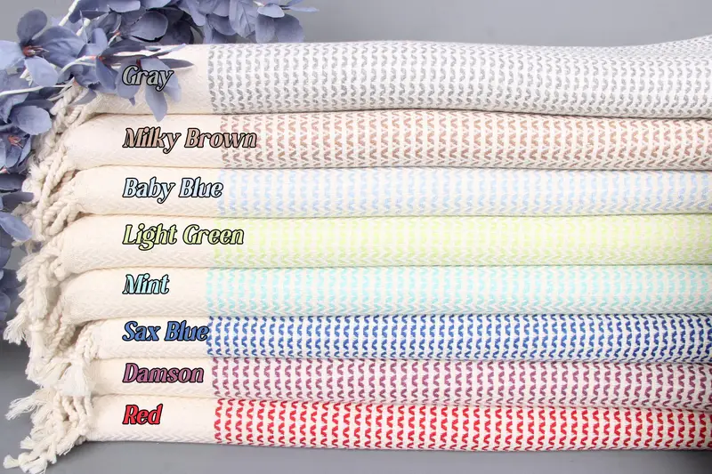 Personalized Kitchen Towel Organic Recycled Cotton Diamond Tea Towel, 20x40