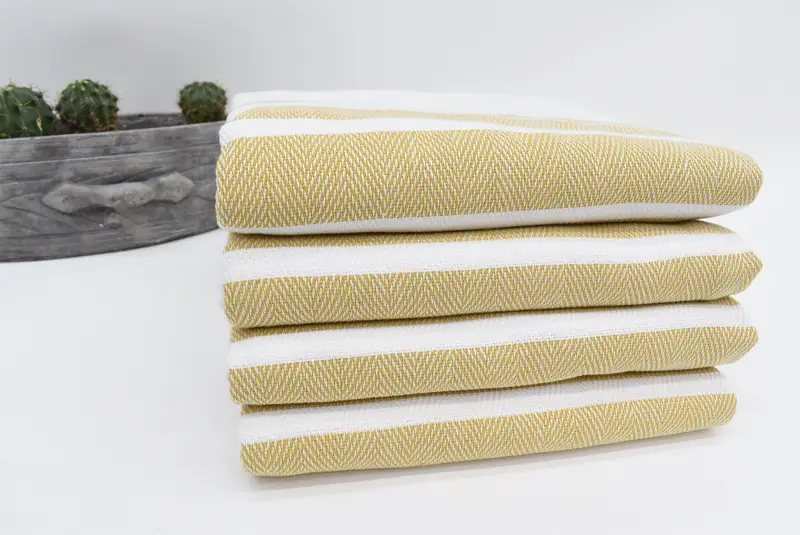 Bridal Shower Favors, Gift For Wedding Day, Wedding For Favor, Bachelorette Party Gifts Bridesmaids, 70x40 Cotton Herringbone Towel, Handmade Gift - 7