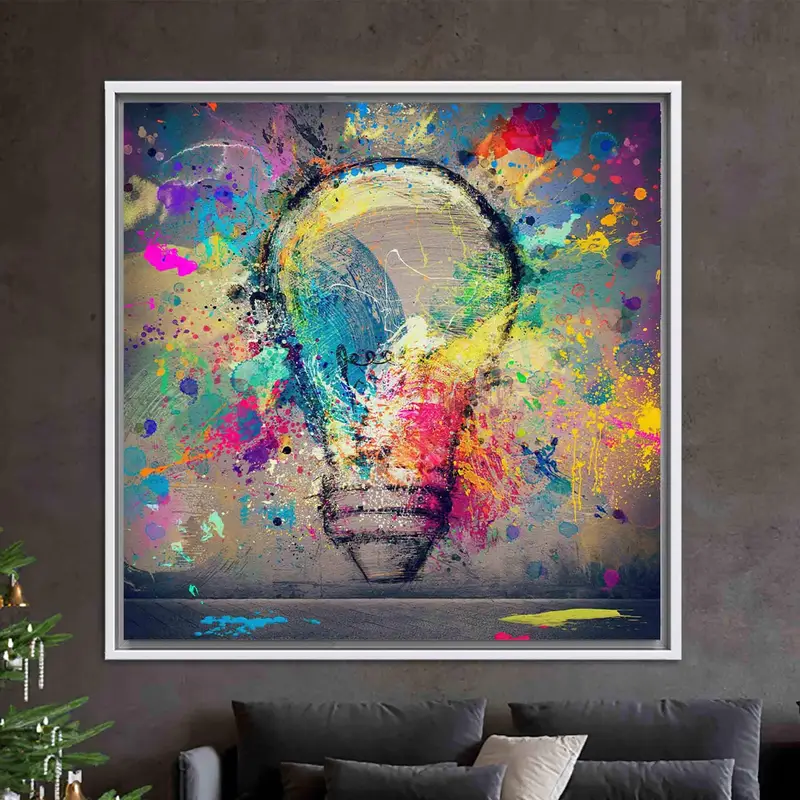 Moderne Graffiti-Leinwand: Lebendiger, innovativer, zeitgenössischer Kunstdruck