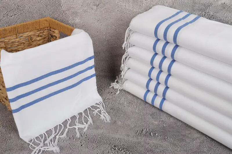 Customized Turkish Towel, Towel With Name, Small Bath Towels, Personalized Wedding Gift, 40x24 Cotton Striped Towel, Wedding Favors, Bathroom Towels - 3