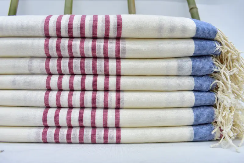 Personalized Towel, Summer Towel, Turkish Towel Beach, Home Gift, Eco-friendly Turkish peshtemal towel, Peshtemal Towel, 70x40 Cotton Striped Towel - 1