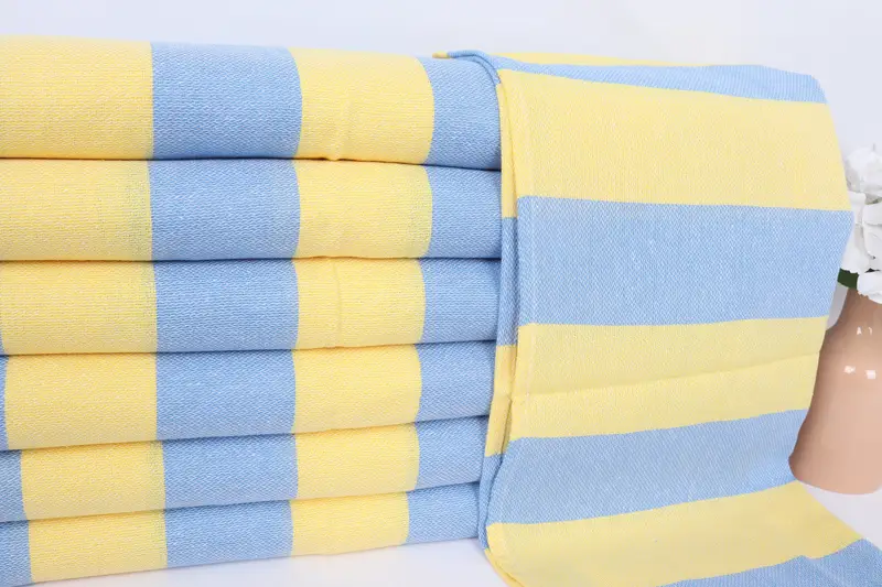 Personalized Gifts, 40x18 Cotton Striped Towel, Turkish Hand Towel, Monogram Towels, Organic Towel, Kitchen Towel, Bridal Shower Favor, Summer Gift - 2
