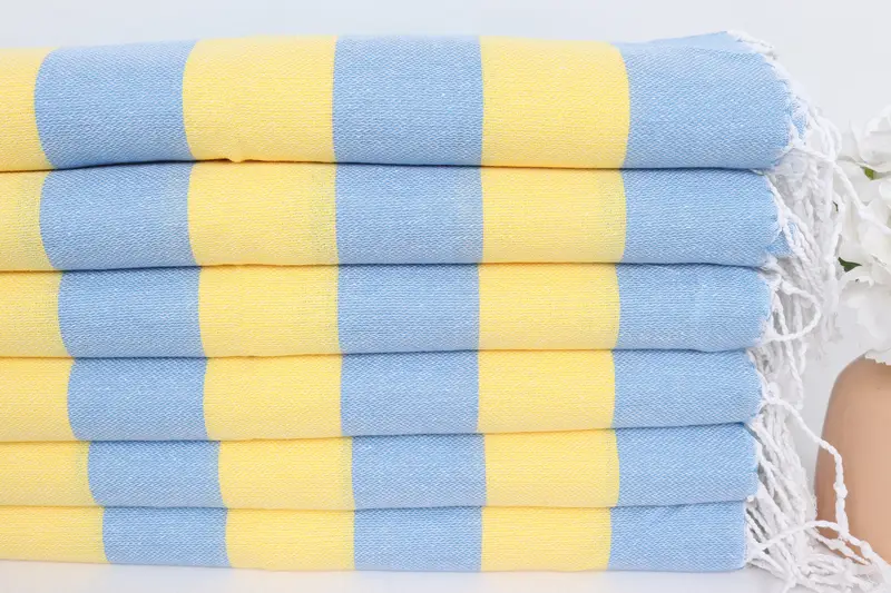 Personalized Gifts, 40x18 Cotton Striped Towel, Turkish Hand Towel, Monogram Towels, Organic Towel, Kitchen Towel, Bridal Shower Favor, Summer Gift - 3