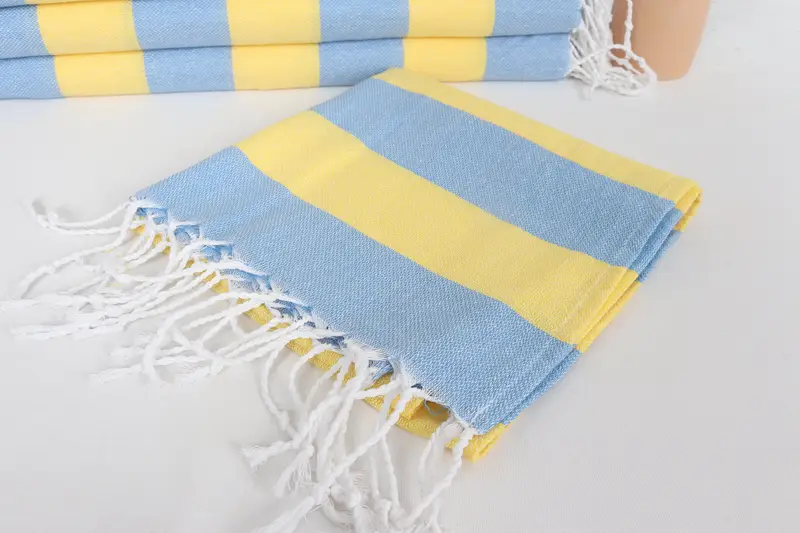 Personalized Gifts, 40x18 Cotton Striped Towel, Turkish Hand Towel, Monogram Towels, Organic Towel, Kitchen Towel, Bridal Shower Favor, Summer Gift - 5
