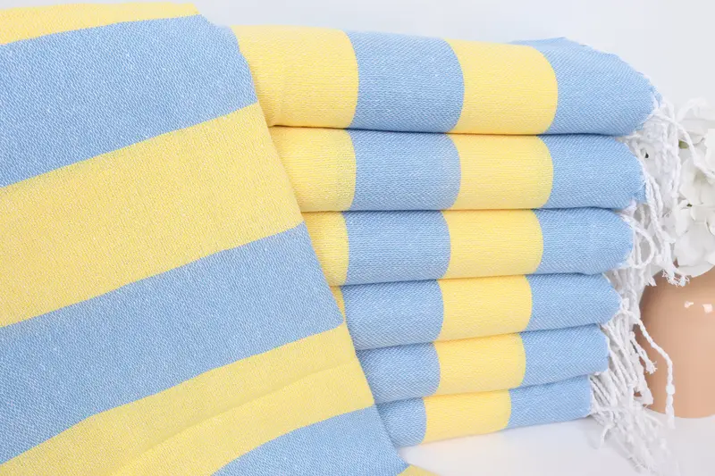 Personalized Gifts, 40x18 Cotton Striped Towel, Turkish Hand Towel, Monogram Towels, Organic Towel, Kitchen Towel, Bridal Shower Favor, Summer Gift - 1