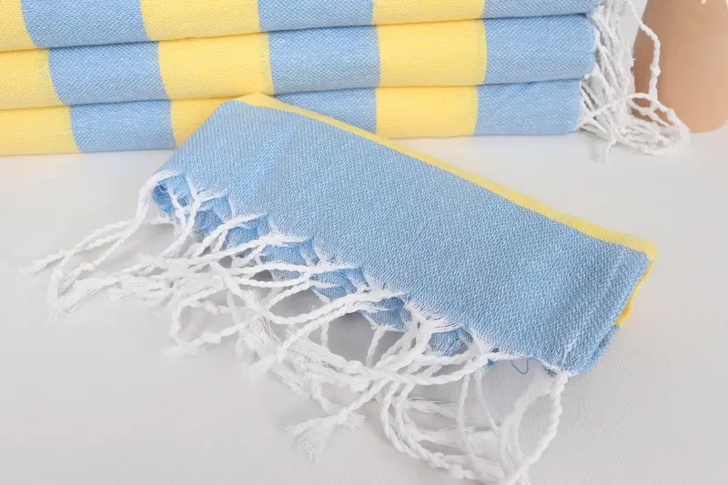 Personalized Gifts, 40x18 Cotton Striped Towel, Turkish Hand Towel, Monogram Towels, Organic Towel, Kitchen Towel, Bridal Shower Favor, Summer Gift - 4