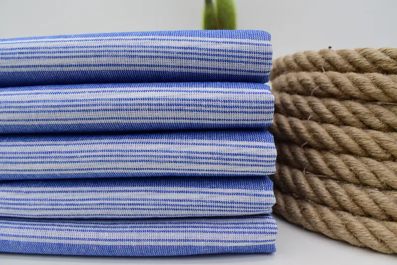 Antibacterial Turkish peshtemal towel, Handmade Gift, Xmas Gifts, Best Friend Gift, Spa Towel, 70x40 Cotton Striped Towel, Personalized Towel - 1