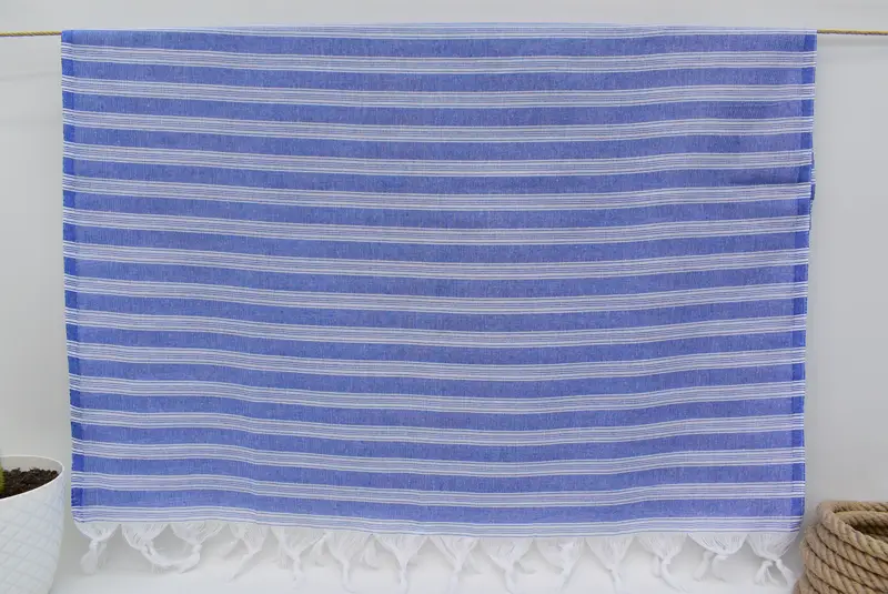 Antibacterial Turkish peshtemal towel, Handmade Gift, Xmas Gifts, Best Friend Gift, Spa Towel, 70x40 Cotton Striped Towel, Personalized Towel - 7