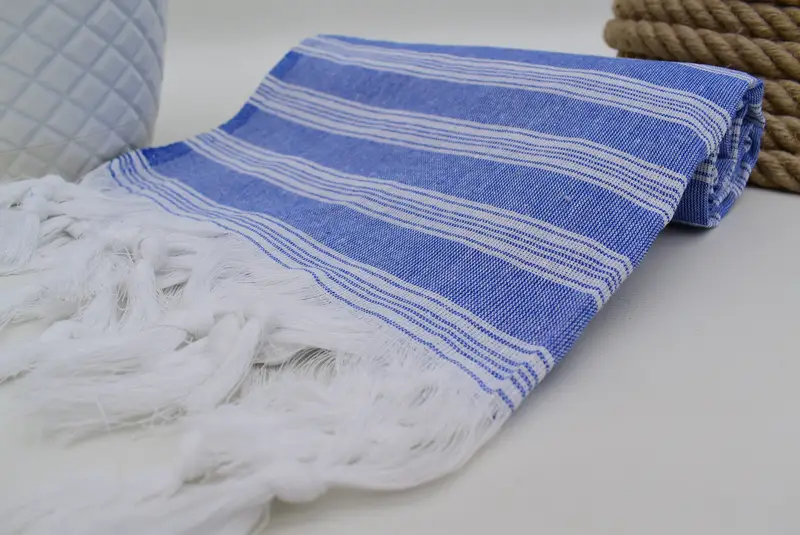 Antibacterial Turkish peshtemal towel, Handmade Gift, Xmas Gifts, Best Friend Gift, Spa Towel, 70x40 Cotton Striped Towel, Personalized Towel - 6