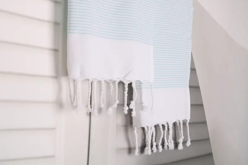 Bridal Shower Favors, Small Bath Towels, Merry Christmas Gifts, Wedding Gift, Bathroom Towels, Monogrammed Turkish Towel, 40x18 Cotton Striped Towel - 8