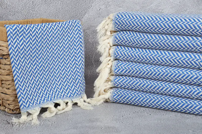 36x18 Cotton Chevron Towel, Home Decor Gifts, Bathroom Towels, Family Gift, Turkish Tea Towel, Wedding Gift, Turkish Towel Monogram, Handmade Gift - 3