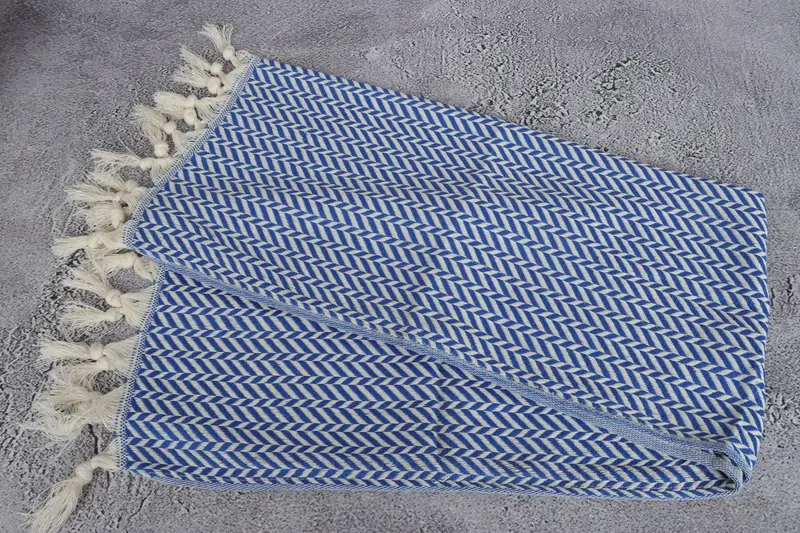 36x18 Cotton Chevron Towel, Home Decor Gifts, Bathroom Towels, Family Gift, Turkish Tea Towel, Wedding Gift, Turkish Towel Monogram, Handmade Gift - 6