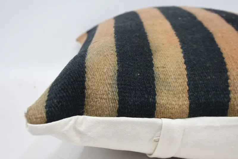Antique Pillows, 20x28 Brown Cushion, Kilim Cushion Sham, Morroccon Kilim Cushion Pillow Cover, Kilim Pillow Cover, Pillow Case - 5