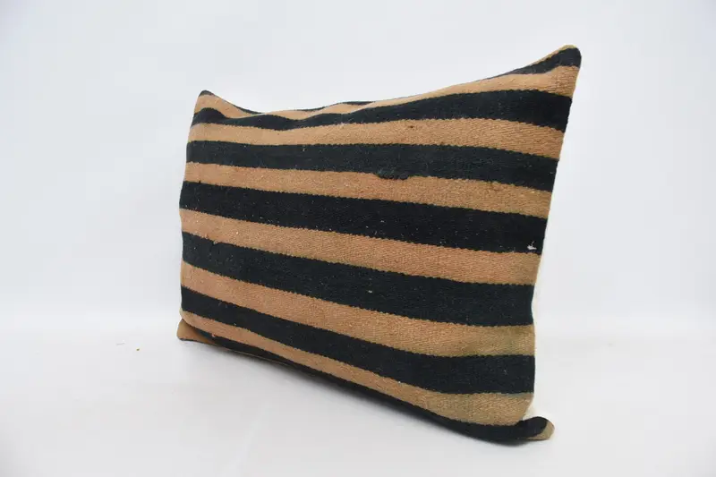 Antique Pillows, 20x28 Brown Cushion, Kilim Cushion Sham, Morroccon Kilim Cushion Pillow Cover, Kilim Pillow Cover, Pillow Case - 4