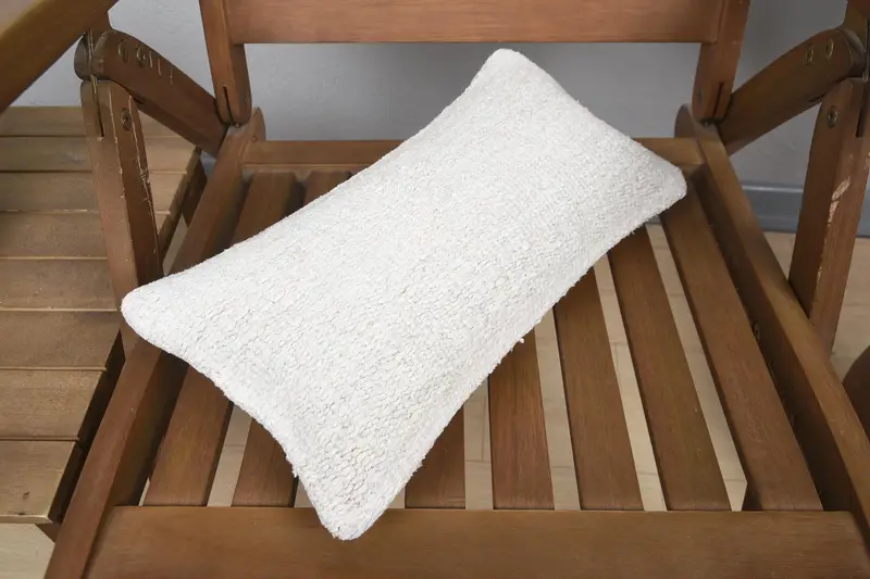 Bright Cushion, Pillow for Sofa, Accent Throw Pillow Case, 8x16 Beige Pillow Cover, Vintage Pillow, Pillow Case, Interior Designer Pillow - 4