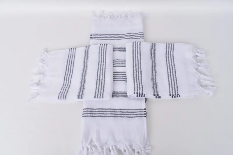 Personalized Dish Towel, Engagement Gift, Gym Towel, Small Bath Towels, Gifts For Him, Personalized Kitchen Towel, 40x18 Cotton Striped Terry Towel - 6