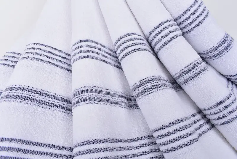 Personalized Dish Towel, Engagement Gift, Gym Towel, Small Bath Towels, Gifts For Him, Personalized Kitchen Towel, 40x18 Cotton Striped Terry Towel - 5