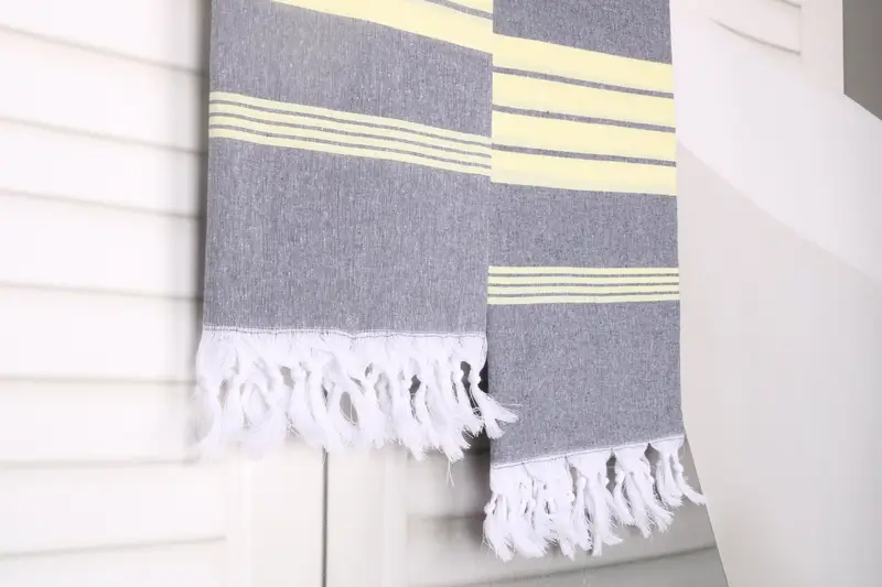 Hammam Towel USA, Travel Towel, Bridesmaid Gifts, Absorbent Turkish towel, 68x36 Cotton Striped Towel, Birthday Gift, Personalized Turkish Towel - 8