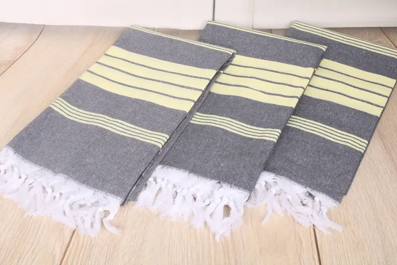 Hammam Towel USA, Travel Towel, Bridesmaid Gifts, Absorbent Turkish towel, 68x36 Cotton Striped Towel, Birthday Gift, Personalized Turkish Towel - 6