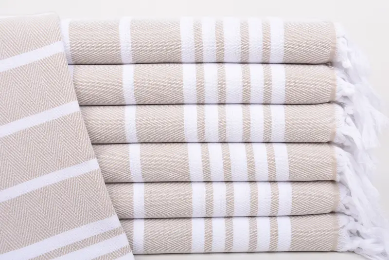Wedding Favors, Wedding Gift Kitchen Towel, Wedding Gift, Handmade Gift, Personalized Gift, 40x20 Cotton Zig zag Towel, Summer Gift, Halloween Gifts - 1