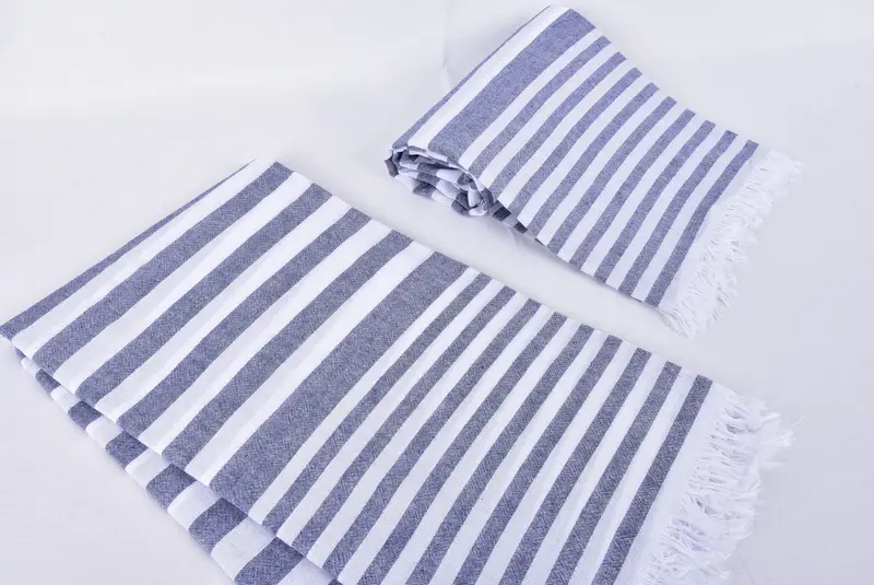 Bachelorette Party Decorations, Oversized Beach Towel, 68x40 Cotton Striped Towel, House Warming Gift, Spa Towel, Turkish bath towel, Organic towel - 7