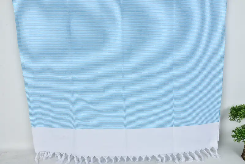Cotton towel, Organic Turkish towel, Halloween Gifts, 70x40 Cotton Striped Towel, Handwoven Turkish Towel, Scarf Towel, Absorbent Turkish towel - 7