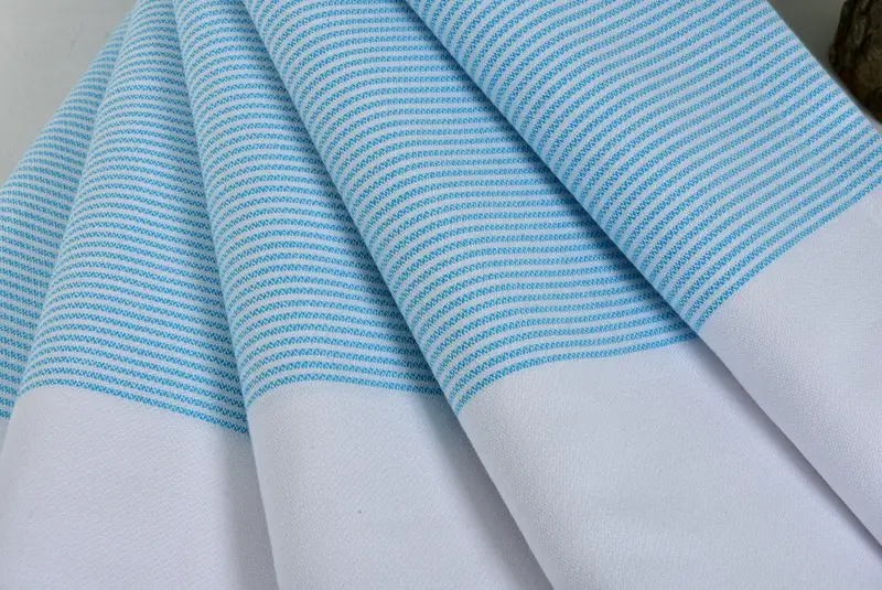 Cotton towel, Organic Turkish towel, Halloween Gifts, 70x40 Cotton Striped Towel, Handwoven Turkish Towel, Scarf Towel, Absorbent Turkish towel - 5