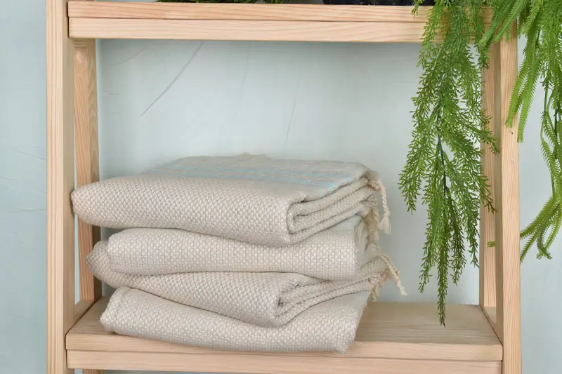Handwoven organic Turkish towel for spa, 68x40 Linen Striped Towel, Housewarming Gift, Turkish bath towel, Gift For Coworker, Best Beach Towel - 7