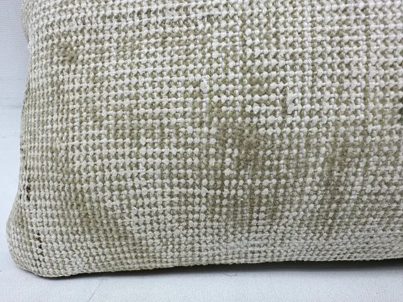 Pillow Cover, Turkish Pillow, Crochet Pattern Pillow Sham, 10x20 Beige Pillow Sham, Patio Pillow Case, Turkish Kilim Pillow, Throw Kilim Pillow - 4