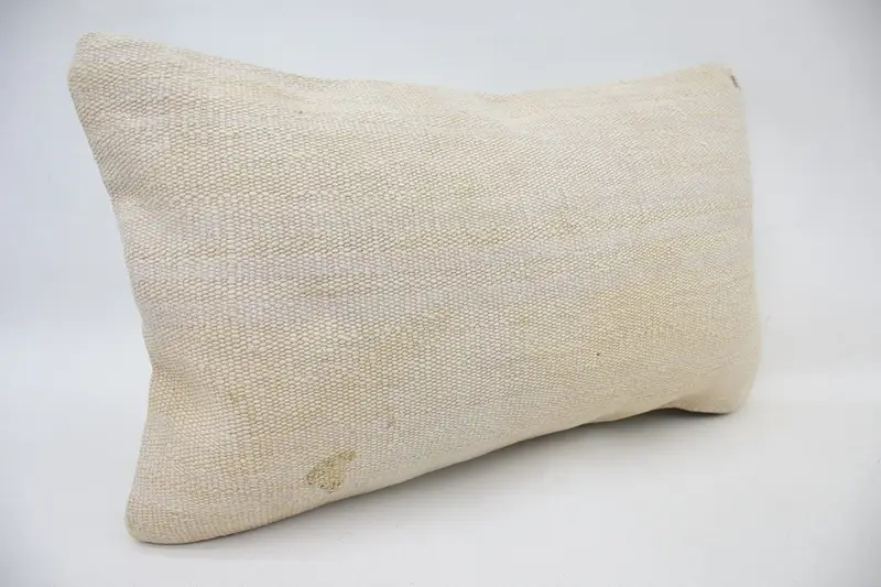Pillow for Sofa, Tribal Cushion, Antique Pillows, Boho Pillow Sham Cover, Cushion Cover, Armchair Pillow Case, Car Cushion Cover, 12x20 Beige Pillow - 2