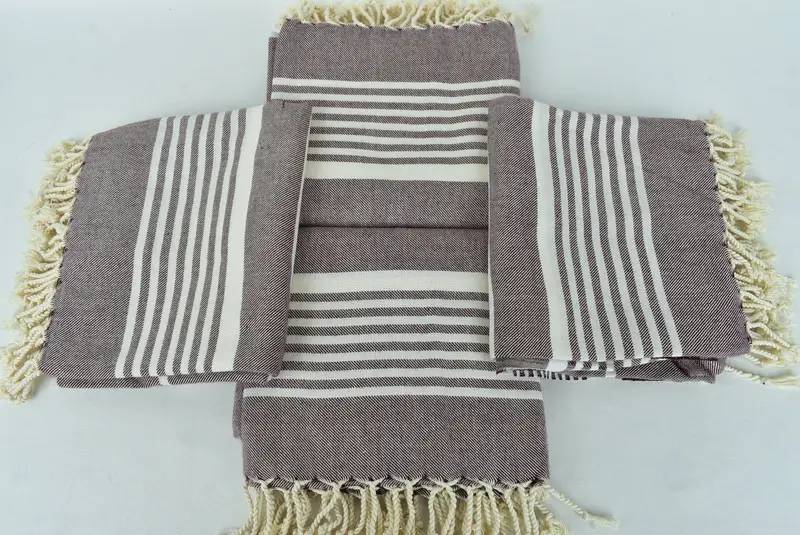 Turkish Bath Towel USA, Home Decor Gifts, Monogrammed Beach Towel, Organic Towel, Gift For Best Friend, 68x38 Cotton Striped Towel, Custom Towel - 6