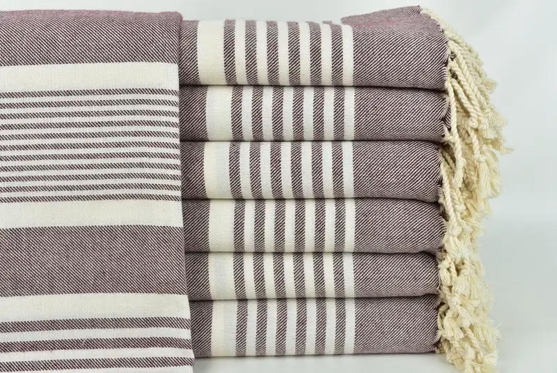 Turkish Bath Towel USA, Home Decor Gifts, Monogrammed Beach Towel, Organic Towel, Gift For Best Friend, 68x38 Cotton Striped Towel, Custom Towel - 1