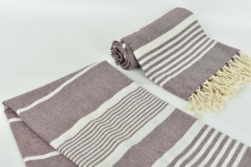 Turkish Bath Towel USA, Home Decor Gifts, Monogrammed Beach Towel, Organic Towel, Gift For Best Friend, 68x38 Cotton Striped Towel, Custom Towel - 7